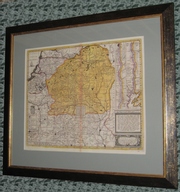 Карта ВКЛ 1690-х годов. Интерьерное факсимиле 64х71, 5 см