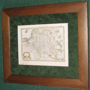 Первая карта ВКЛ Меркатора (вариант 1628 г.). Факсимиле 34, 5 х 39 см