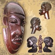 Африканские маски и статуэтки 12 шт.