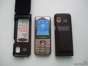 Nokia 6700 с двумя сим картами,  с доп. батареей встроенной в чехол. 