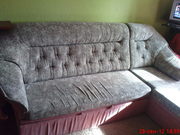 Угловой диван с обивкой золотое руно