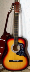 Продам акустическую гитару AS-39, новая, можно с чехлом