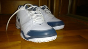 Кожаные бело-голубо-синие кроссовки Nike (Новые)