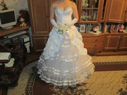 Свадебное платье и шубку
