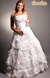 невесте пышечке-свадебный наряд большого размера