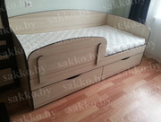 Кровать для детей с ящиками