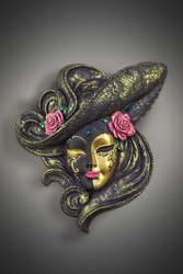Продажа декоративных венецианских масок ручной росписи