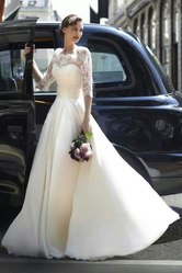 Стильное свадебное платье 44-46 на 175 см