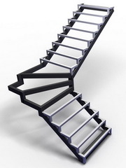 Металлические каркасы для лестниц