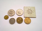 монеты из сборной коллекции 