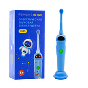 Зубная щетка Revyline RL 020 Kids в голубом корпусе с 3 насадками